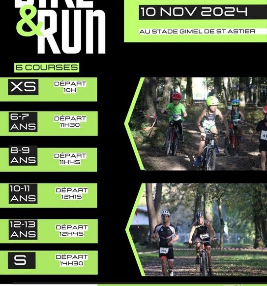 10 novembre st astier bike and run