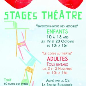 2 et 3 novembre st astier stage théâtre adultes