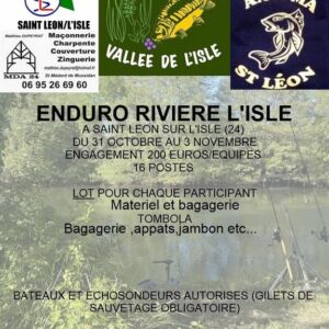 31 octobre au 3 novembre st leon enduro pêche