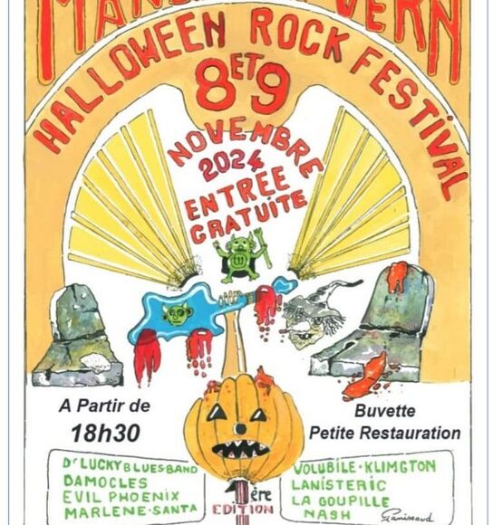 8 et 9 novembre manzac festival rock halloween