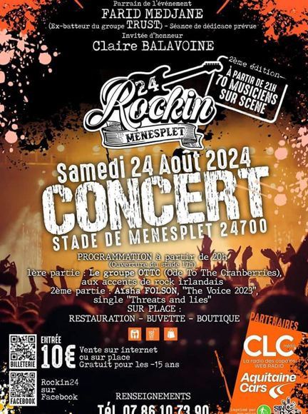 Concert Rock'in Ménesplet 24082024